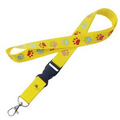 Nylon Silkscreen Lanyard - 3/4 inch